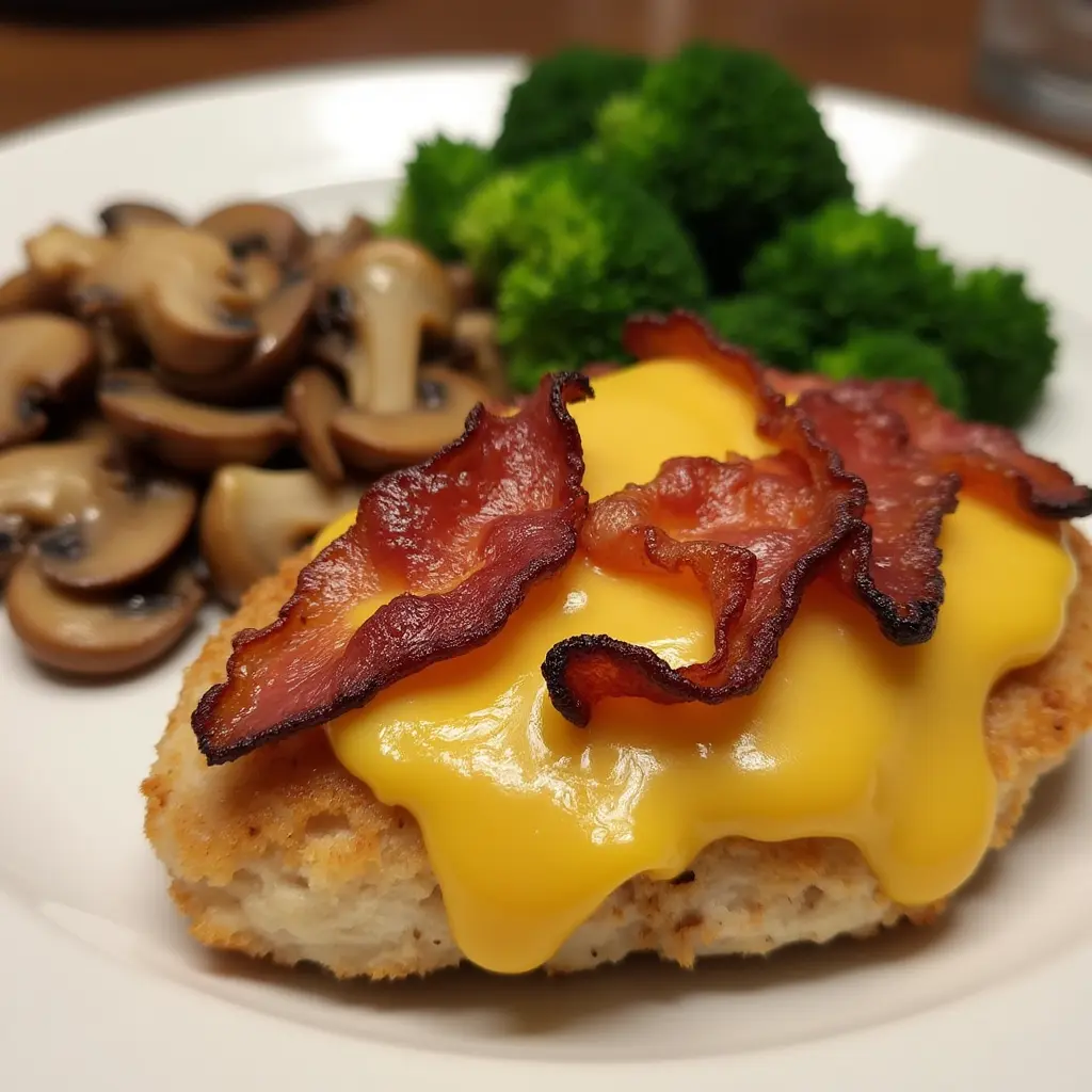 Alice Springs Chicken with bacon, cheese, and honey mustard.